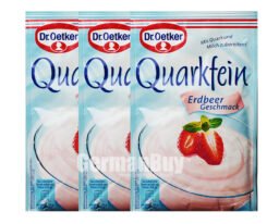 Dr. Oetker Quarkfein Strawberry Flavour (Pack of 3) , Made in Germany