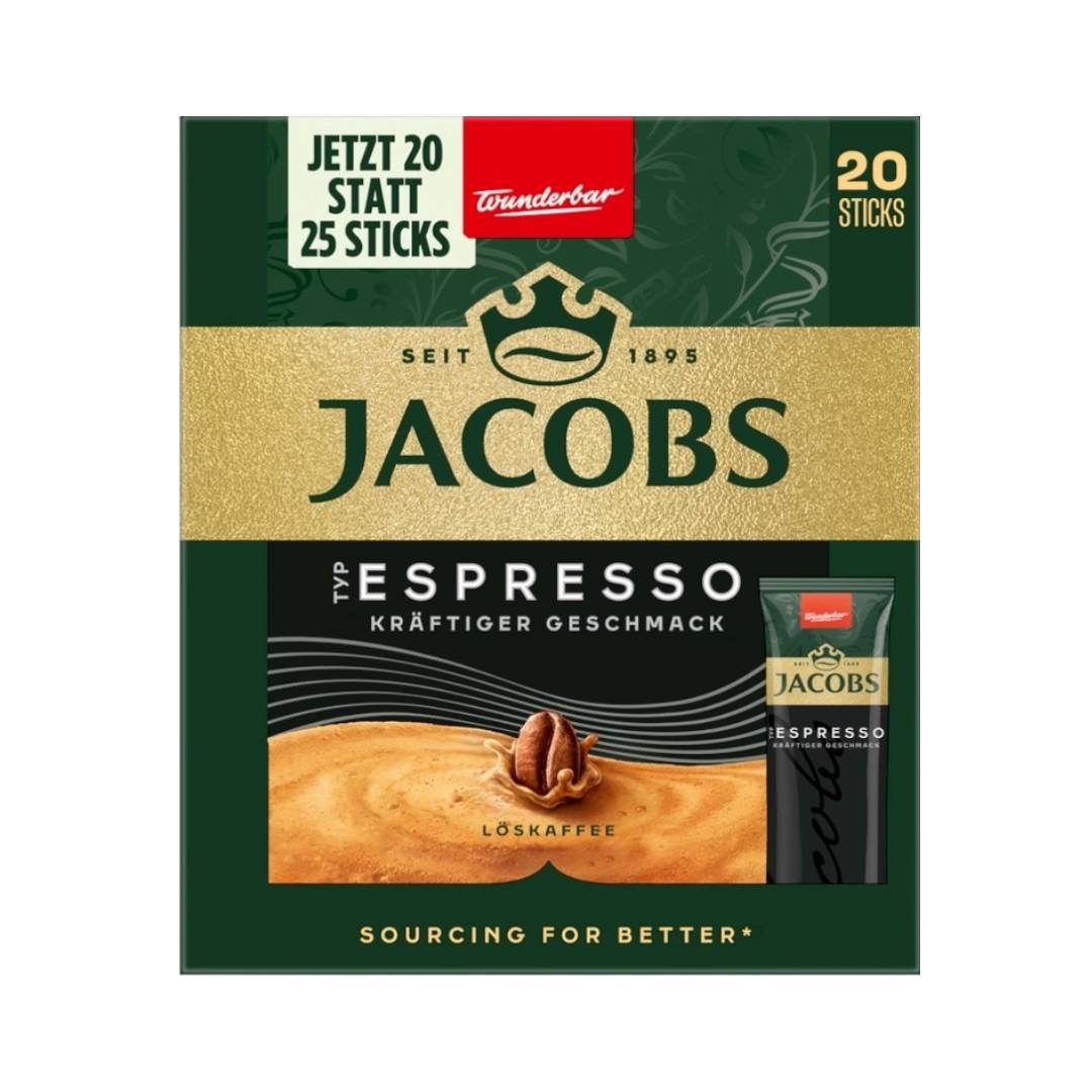 Jacobs Espresso Instant Coffee Sticks