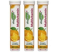 3x altapharma Multivitamin Effervescent Tablets w/ Orange Flavour from Germany