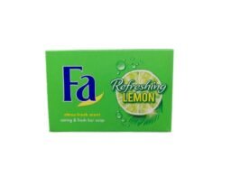 Fa Refreshing Lemon Soap Bar in its original packaging, showcasing the fresh lemon fragrance and gentle cleansing properties.