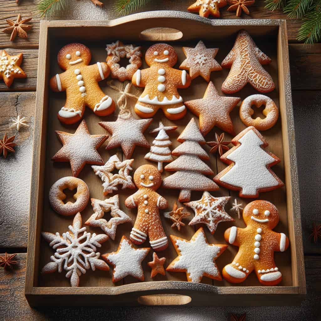 gingerbread baked with deer horn salt