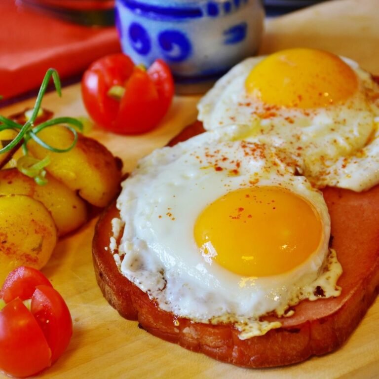 The Delightful Duo: Leberkase with Fried Egg