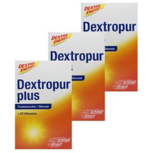 3x Dextropur Plus Glucose Powder 400g - total of 1,2kg / 42.3 oz from Germany