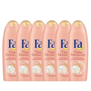 6x Fa Divine Moments Shower Cream With Silk Extract 250ml / 8.45fl oz