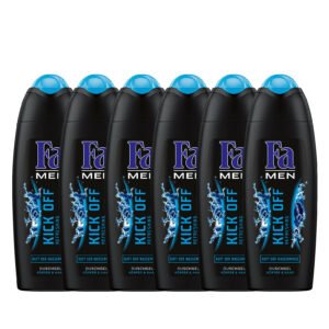 6x Fa Men Kick Off Refreshing Shower Gel Water Mint Scent 250ml / 8.45fl oz