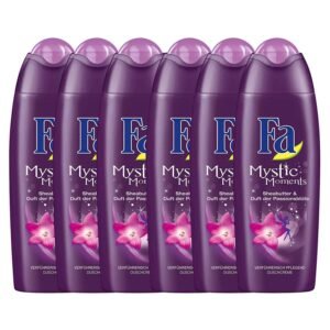 6x Fa Mystic Moments Shower Cream Shea Butter Passion Flower 250ml /8.45fl oz