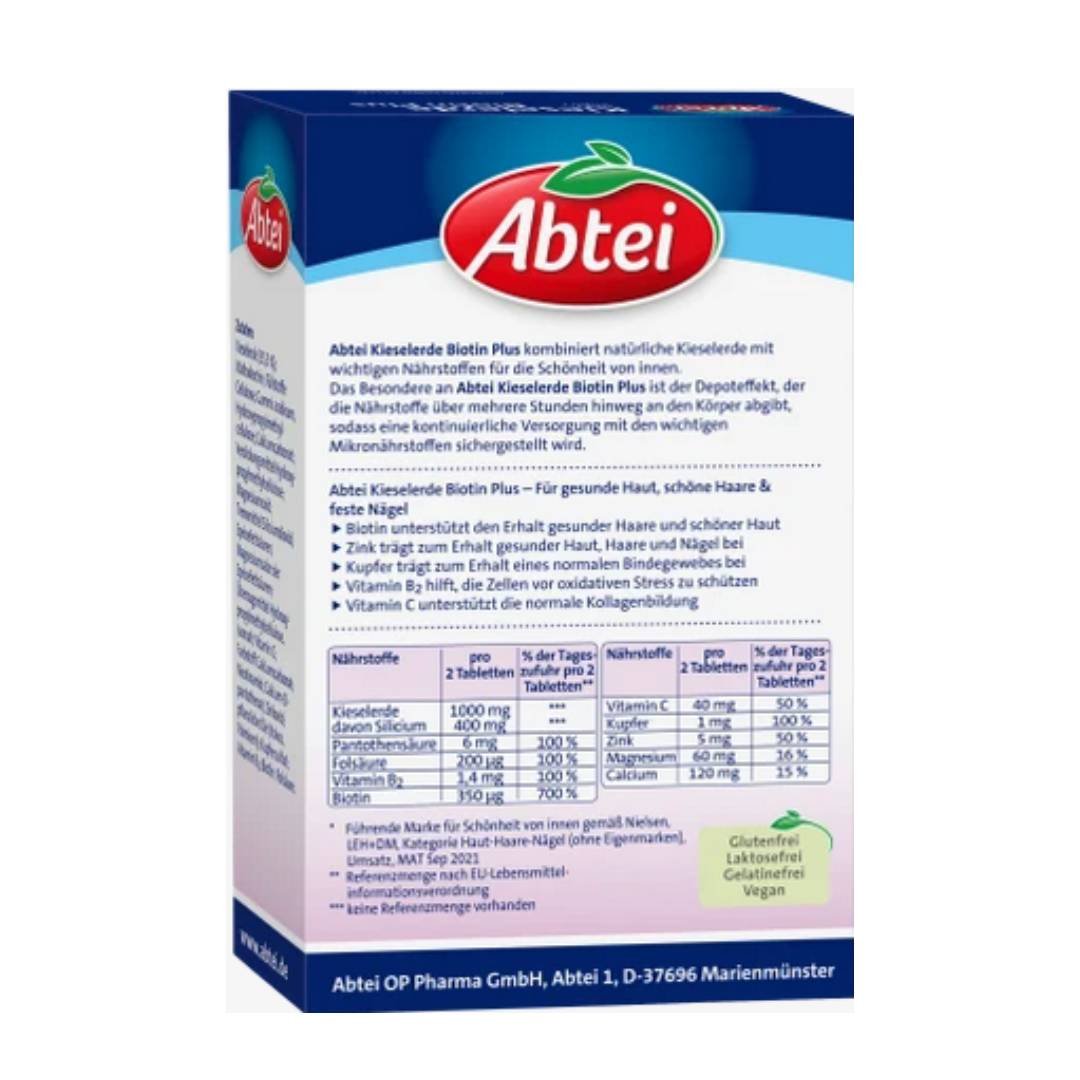 Abtei Kieselerde Biotin Plus - 56 tbl - Image 2