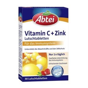 Abtei Vitamin C plus Zinc - Lozenges - 30 Pcs