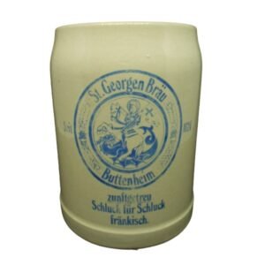 St. GeorgenBrau Buttenheim Beer Stein German Stoneware Stein Mug 0,4 L / 13.5 fl oz