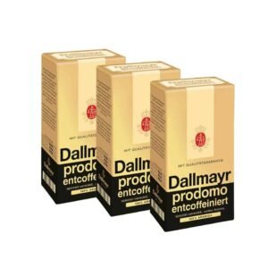 3x Dallmayr Prodomo decaffeinated Coffee German Ground Coffee 500g / 17.6 oz.