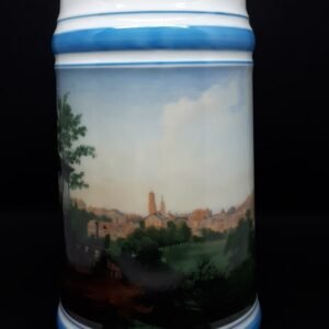 Dinkelacker Lidded Beer Stein Pewter Lid Stuttgart 1988 CD Pils 0,5 L / 16.9 fl oz