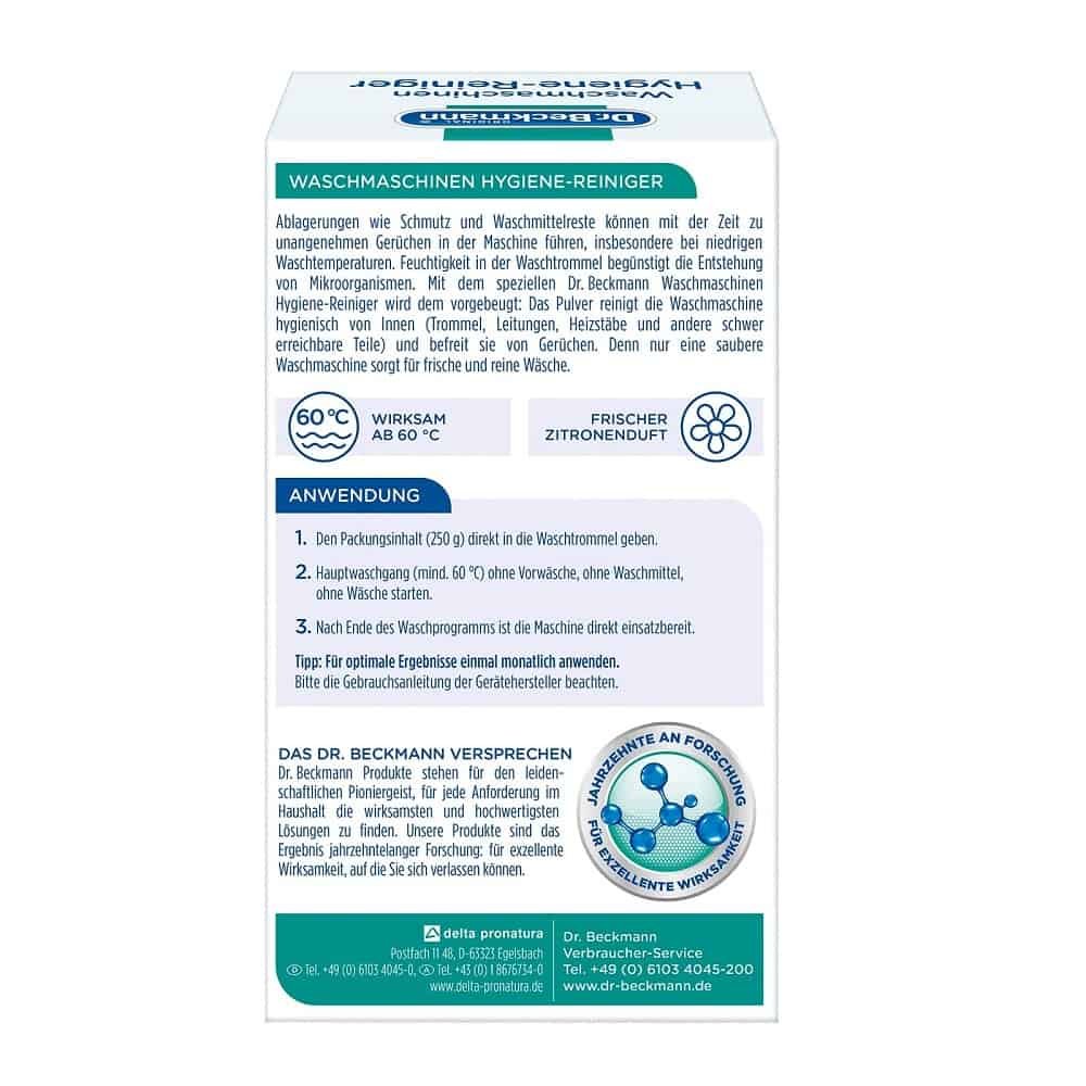 Dr. Beckmann Washing Machine Hygiene Cleaner - 250g / 5.2 oz - Image 2