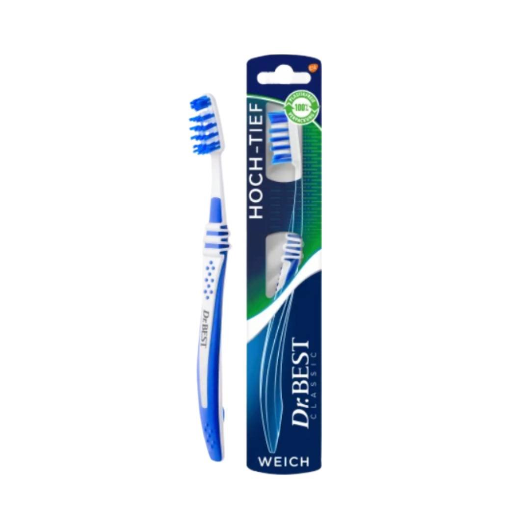 Dr. Best Classic High-Low Toothbrush (Soft Bristles)
