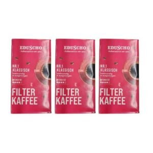 3x Eduscho Nr. 1 Classic - Original German Ground Coffee 500g / 17.6 oz. (total of 1500g / 52.9 oz)