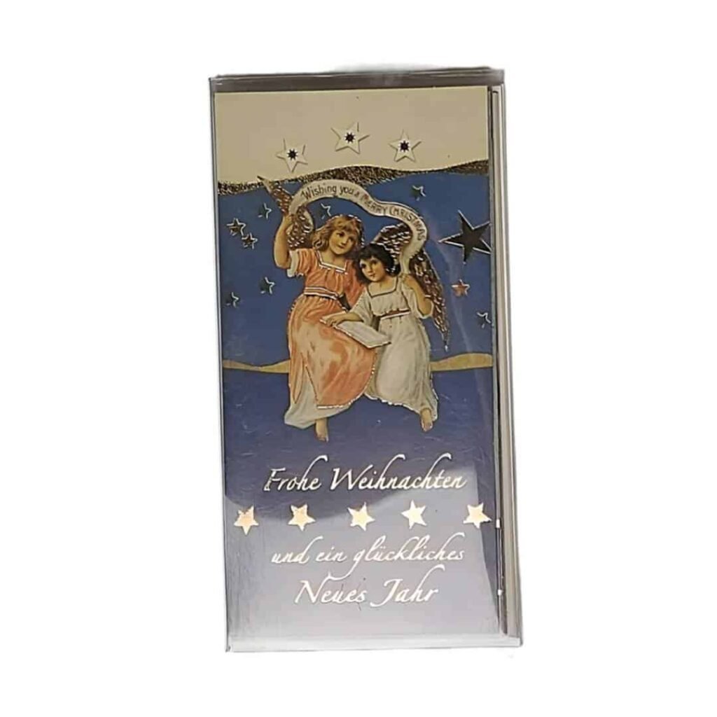 German Merry Christmas Happy New Year Greeting Cards With Envelope - Set