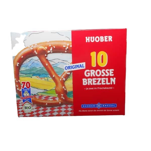 Huober 10 Big Salted Pretzels from Germany - 200g / 7 oz