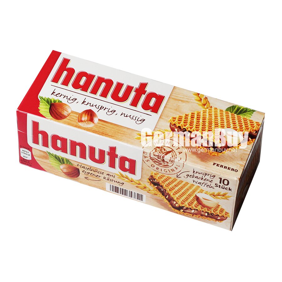 Ferrero Hanuta Chocolate Hazelnut Candy Wafers