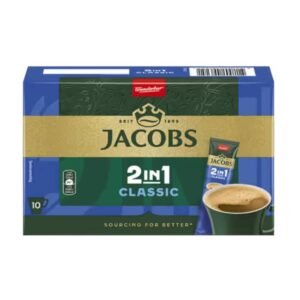 Jacobs 2 in 1 Classic Instant Coffee Sticks – 10 Sachets