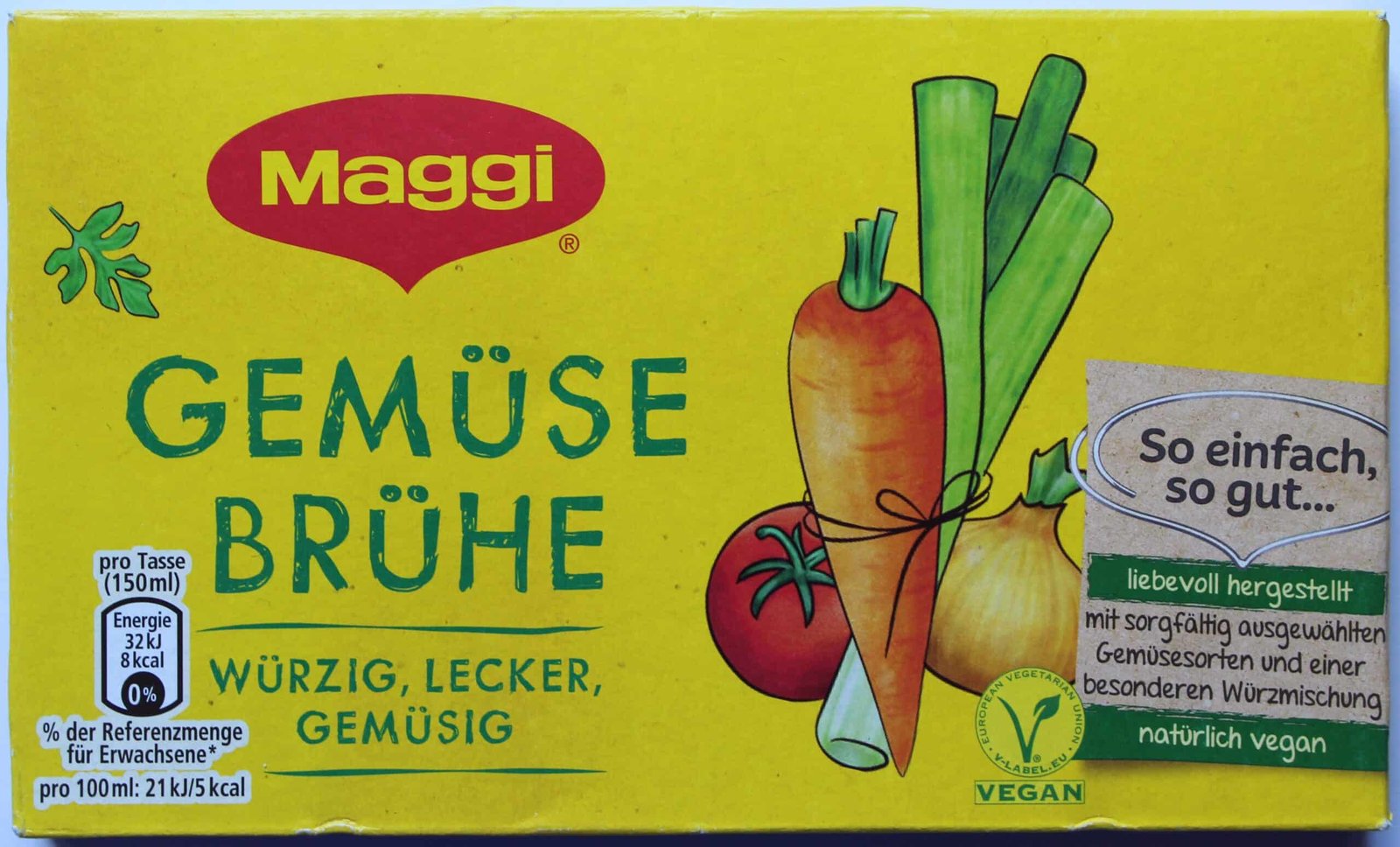 Maggi Clear Vegetable Broth Cubes 8 x 1 L = 8 L