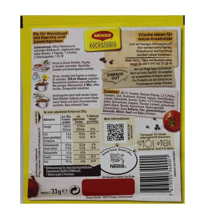 Maggi Fix Solyanka 33g / 1.1 oz - Image 2