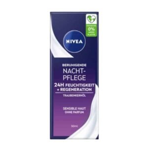 NIVEA Sensitive Skin Soothing Night Care Cream - 50ml / 1.6 fl oz