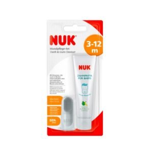 NUK oral care set 3-12m - baby toothpaste and finger toothbrush