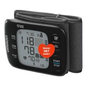 Omron RS7 Intelli IT Wrist Blood Pressure Monitor – Bluetooth and Smartphone Compatible – Blood Pressure Monitor