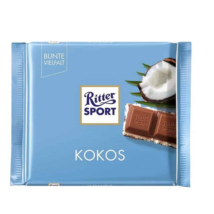 Ritter Sport Coconut Chocolate - from Germany - 100g / 3.5oz