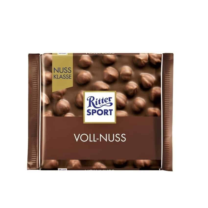 Ritter Sport Whole Hazelnuts Chocolate - from Germany - 100g / 3.5oz