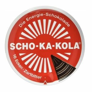 Scho-Ka-Kola Caffeine Dark Bitter Chocolate Power Energizer - from Germany - 100g / 3.5oz