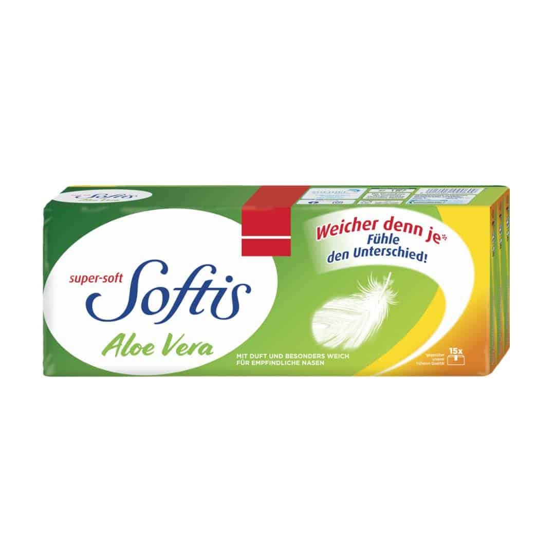 Softis Aloe Vera handkerchiefs super-soft 4-ply