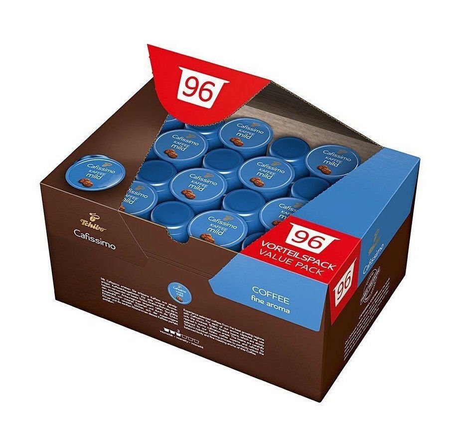 Tchibo Cafissimo Mild Coffee box with 96 capsules