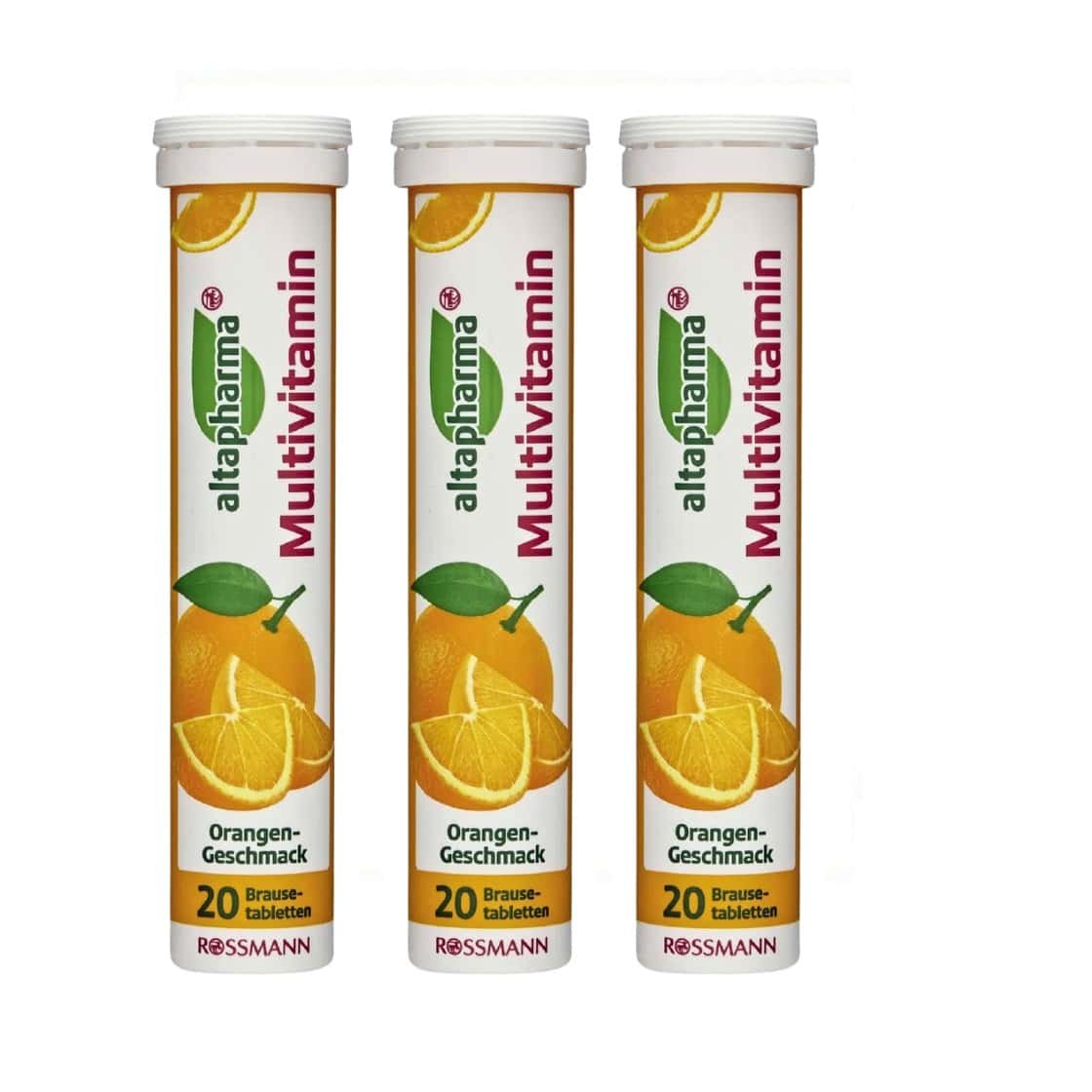 3x altapharma Multivitamin Effervescent Tablets w/ Orange Flavour from Germany
