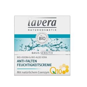 Lavera Basis Sensitive Anti-Wrinkle Moisturizer w/ Organic Aloe Vera & Coenzyme Q10 - 50 ml / 1.69 Fluid Ounces