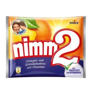 nimm2 filled orange and lemon fruit candies with vitamins 145g / 5.1 oz