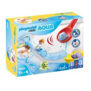 PLAYMOBIL 1.2.3 AQUA Water Slide with Sea Animals 70637