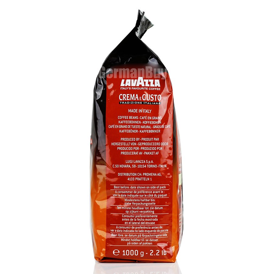 LavAzza Crema e Gusto Tradizione Italiana Whole Bean Coffee from Italy 1kg / 2.2 lbs / 35.2 oz - Image 3