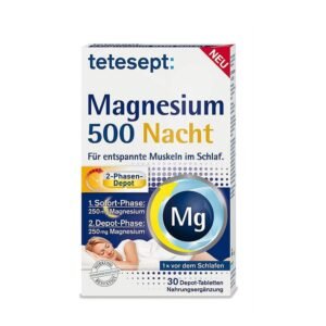 tetesept Magnesium 500 Night - dietary supplement 30 tbl - from Germany